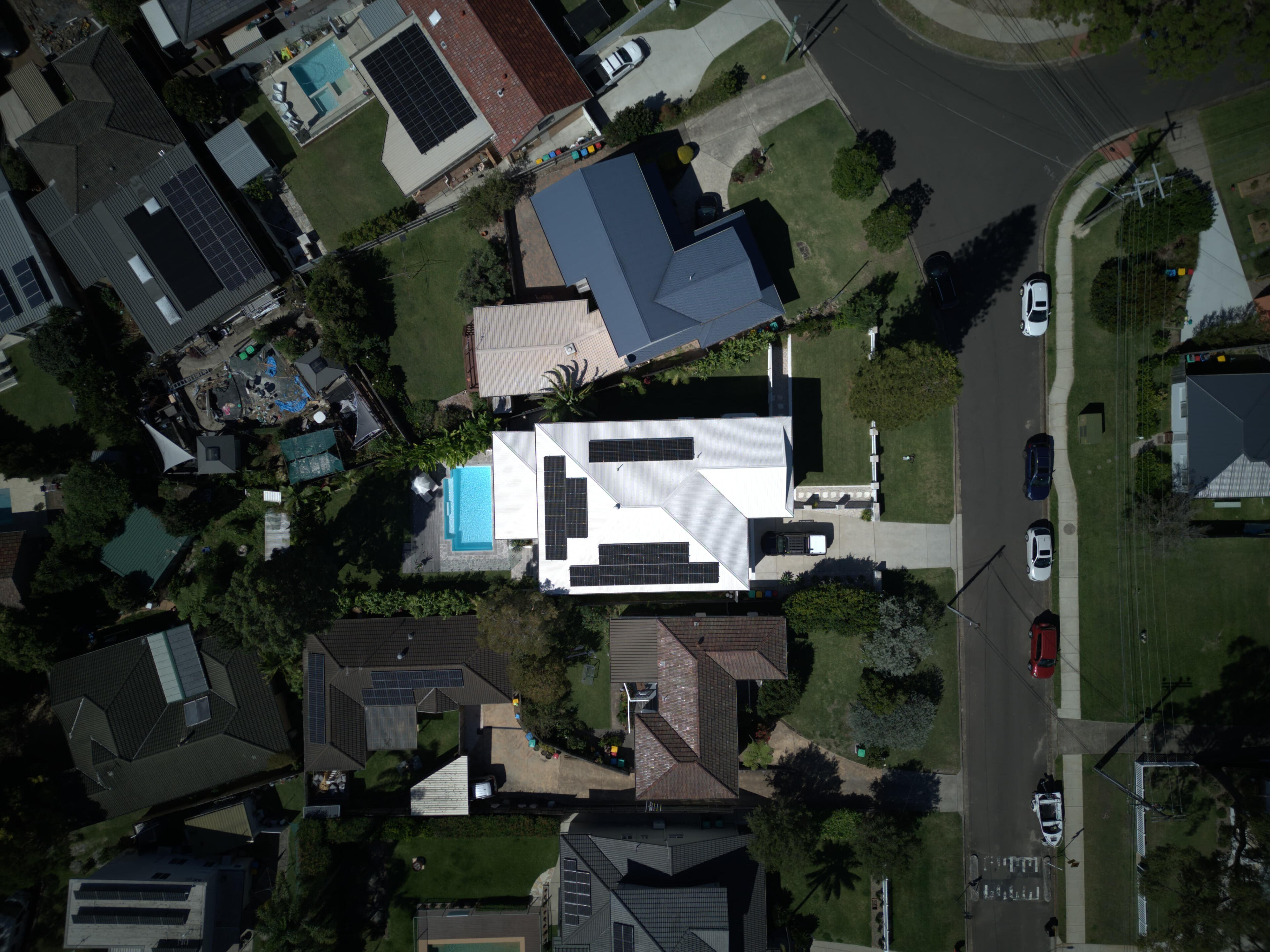 Allambie Heights hero drone shot Aerial drone photo of residential property, Northern Beaches Sydney